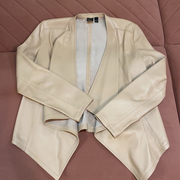 New Eileen Fisher Fisher Project leather jacket - Picture 6 of 14